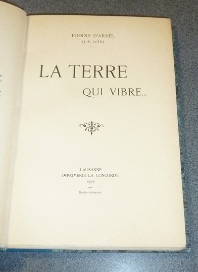 La terre qui vibre...