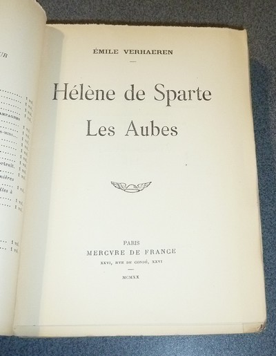 Hélène de Sparte - Les Aubes