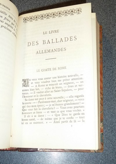 Ballades anglaises et écossaises (relié avec) Le livre des ballades allemandes (2 volumes en 1)