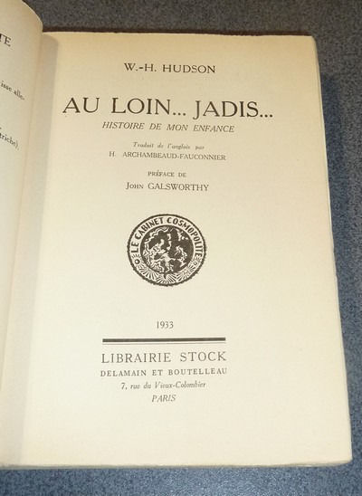 Au loin... Jadis... Histoire de mon enfance