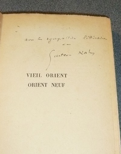 Vieil orient, orient neuf