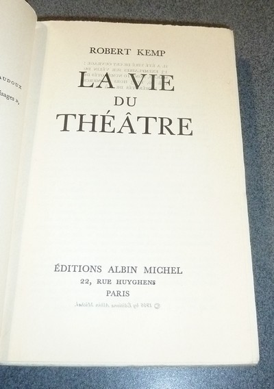 La vie du Théâtre