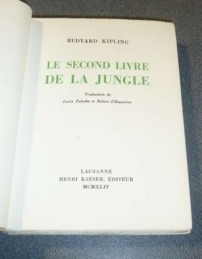 Le second livre de la jungle