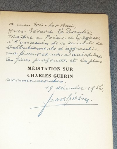 Méditation sur Charles Guérin