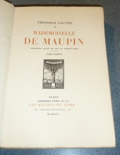 Mademoiselle de Maupin (2 volumes)