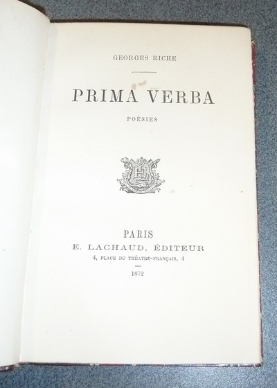 Prima Verba, poèsies