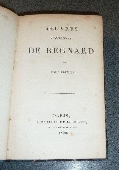 Oeuvres complètes de Regnard (7 tomes en 3 volumes)