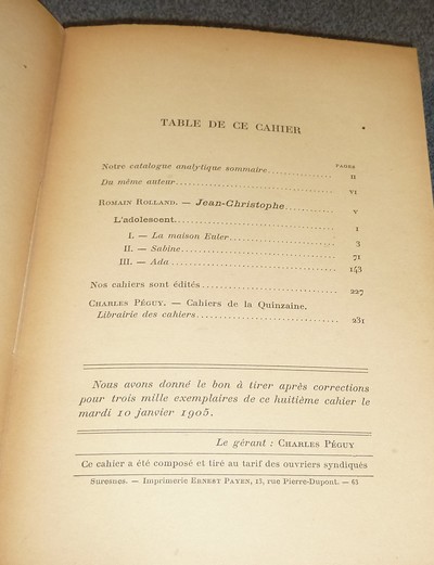 Jean-Christophe. III - L'adolescent