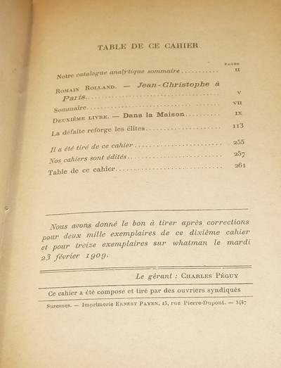 Jean-Christophe à Paris. II - Dans la Maison - 2