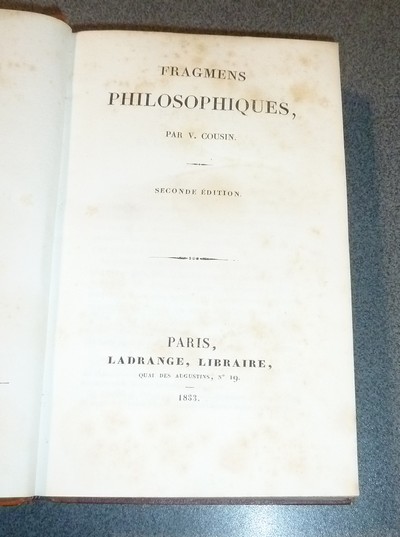 Fragmens philosophiques