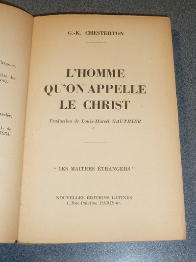 L'Homme qu'on appelle le Christ