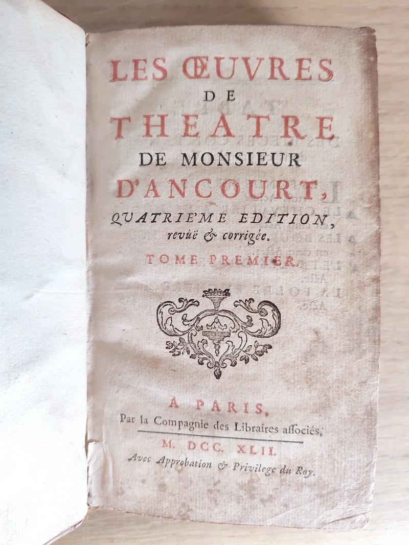 Les oeuvres de théâtre de Monsieur d'Ancourt (8 volumes)