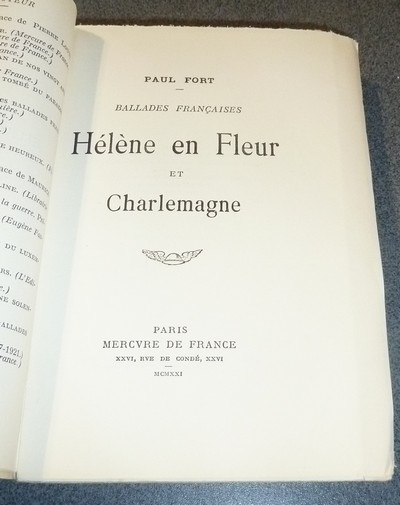 Hélène en fleurs et Charlemagne
