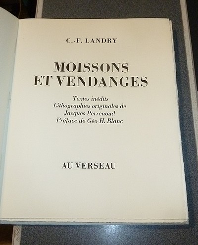 Moissons et vendanges