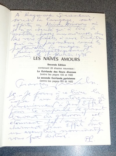 Les Naïves amours. Dizains