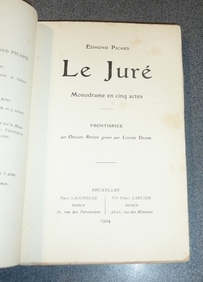 Le Juré, monodrame en cinq actes