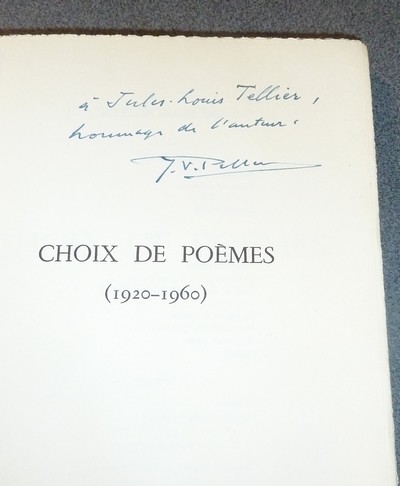 Choix de poèmes (1920-1960)