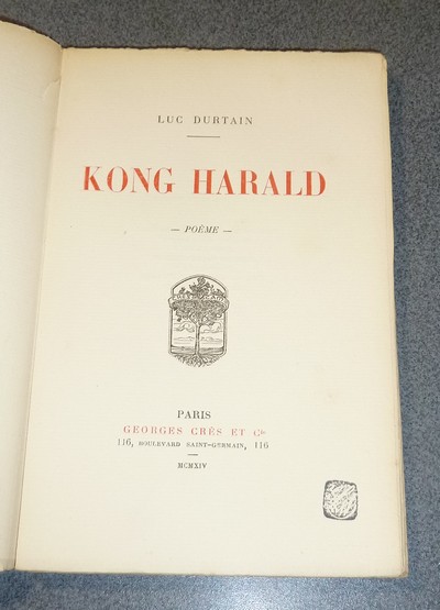 Kong Harald, poème