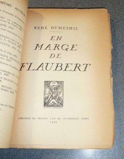 En marge de Flaubert