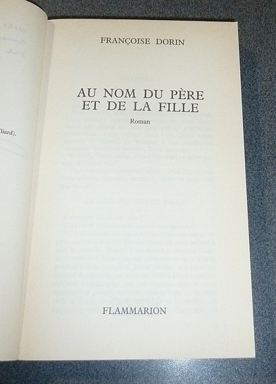Au nom du Père et de la Fille
