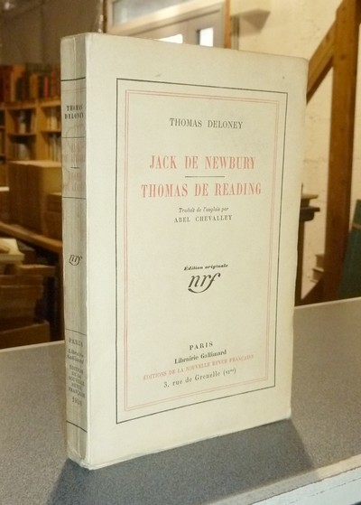 livre ancien - Jack de Newbury - Thomas de Reading - Deloney, Thomas
