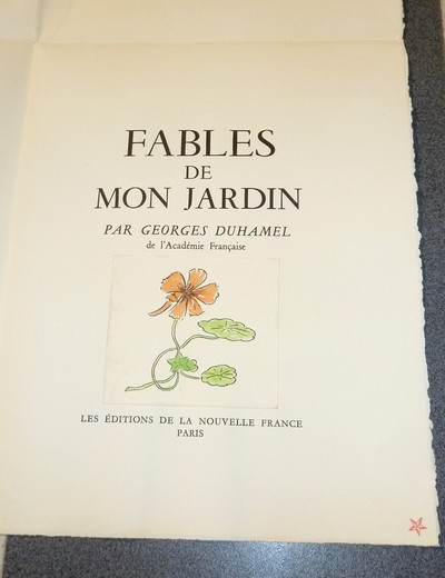 Fables de mon jardin