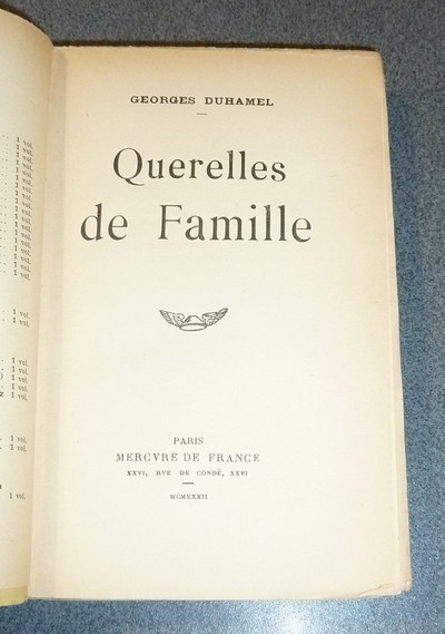 Querelles de Famille