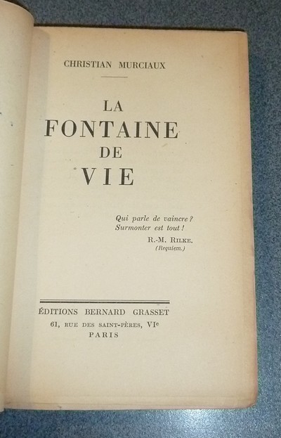 La fontaine de vie