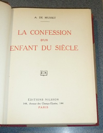 La confession d'un enfant du siècle