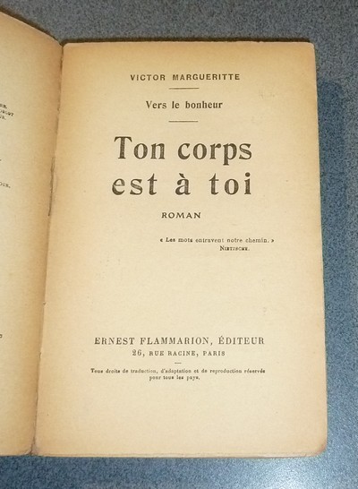 Ton corps est à Toi. Vers le bonheur I