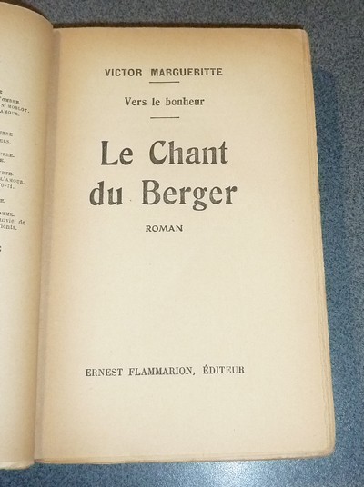 Le chant du Berger. Vers le bonheur III