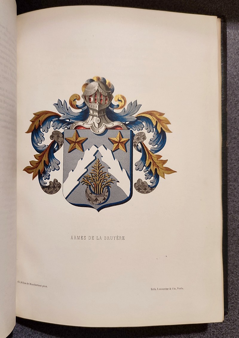 Album des oeuvres de La Bruyere (gravures, fac-similés, armes et blason..)