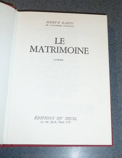 Le matrimoine