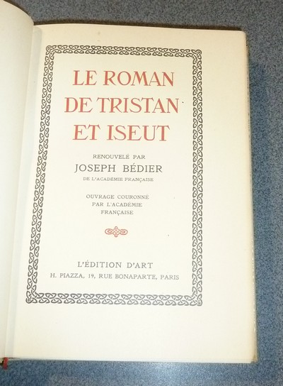 Le Roman de Tristan et Iseut