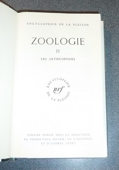 Zoologie II - Les Arthropodes