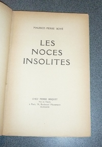 Les Noces insolites