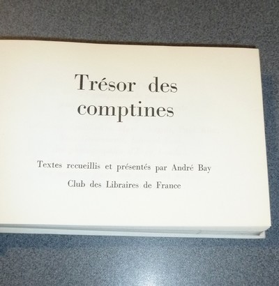 Trésor des comptines