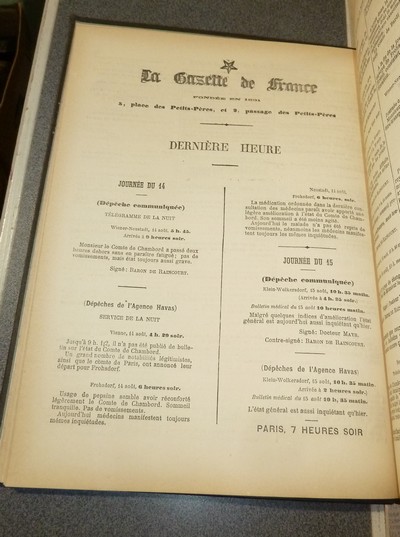 La Maladie, la Mort et les Obsèques de Monsieur le Comte de Chambord