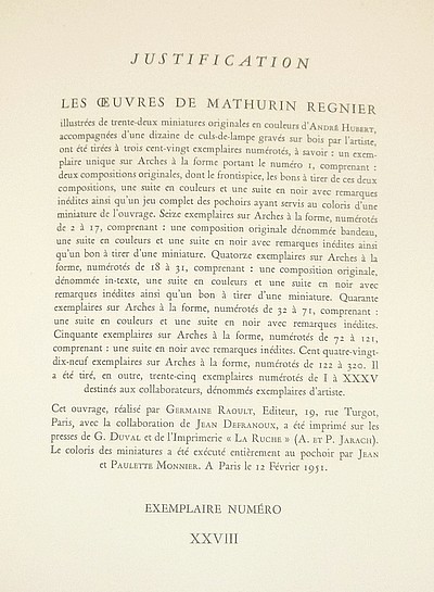 Oeuvres de Mathurin Regnier (avec 2 suites)