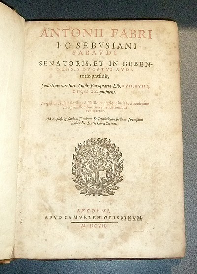 Coniecturarum Juris Civilis, Pars quarta Lib. XVII, XVIII, XIX, & XX continens