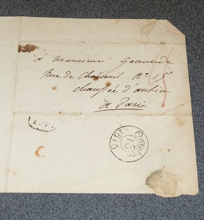 Lettre autographe signée et datée du 13 octobre 1815 par le Comte Jules de Polignac