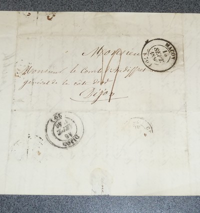 Lettre autographe signée par Charles de Lacretelle et datée du 15 septembre 1846