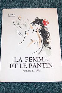 La femme et le pantin, Roman espagnol (Dessin original)