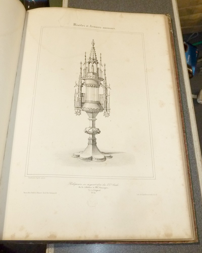 Meubles et objets divers du Moyen Age et de la Renaissance, dessinés d'après nature et lithographiés par Assélineau