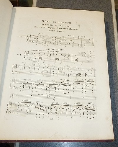 Mosé in Egitto. Azione tragico-Sacra. Poésia del Signor Andréa Leone Tottola, musica del Signor Gioachino Rossini, Ridotta per il Cembalo dal Signor F. Herold. (Moïse en Égypte)