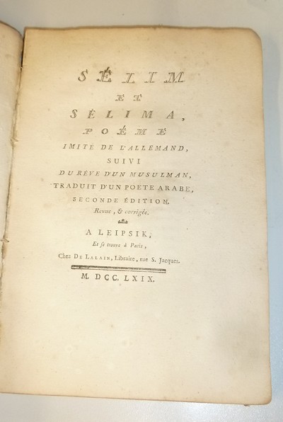 Recueil de Contes et de poèmes par M. D**, ci-devant Mousquetaire