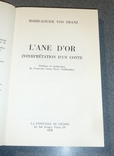 L'Âne d'or, Interprétation d'un Conte