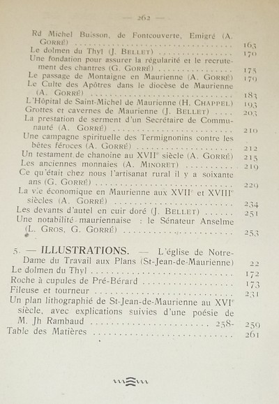 Société d'Histoire et d'Archéologie de Maurienne - Tome X, Première partie, 1945