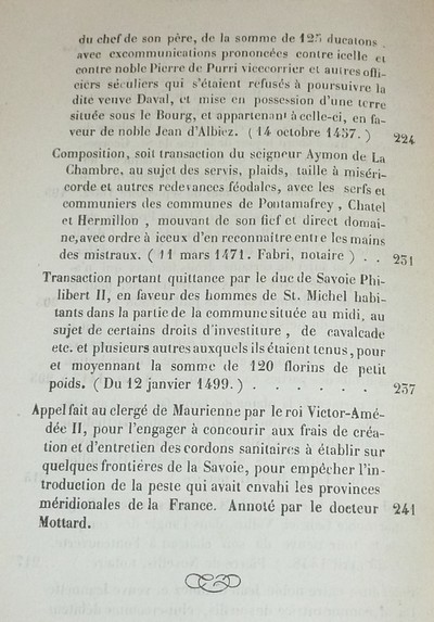 Société d'Histoire et d'Archéologie de Maurienne - Première Série, 3e volume, Cinquième Bulletin, 1876