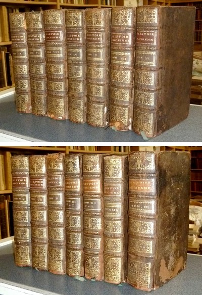 Histoire ancienne des Egyptiens, des Carthaginois, des Assyriens, des Babyloniens, des Medes et des Perses, des Macédoniens, des Grecs (13 tomes en 14 volumes, complet)